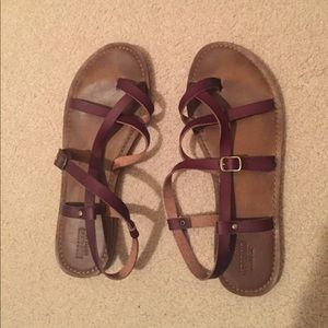 Mossimo strappy sandals in brown